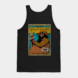 Magazine Randy Savage Vintage Fan Art Tank Top